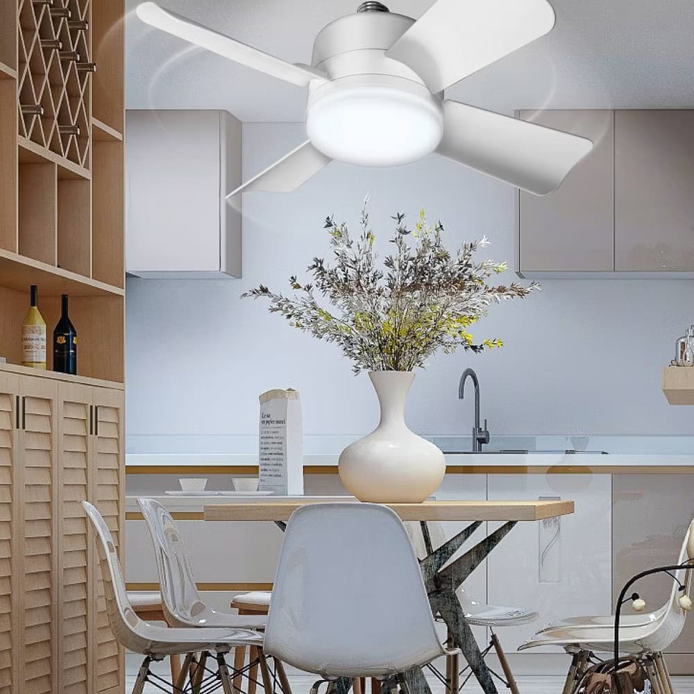 Socket Ceiling Fan with Light and Remote Control 1000 Lumens - Bell 5