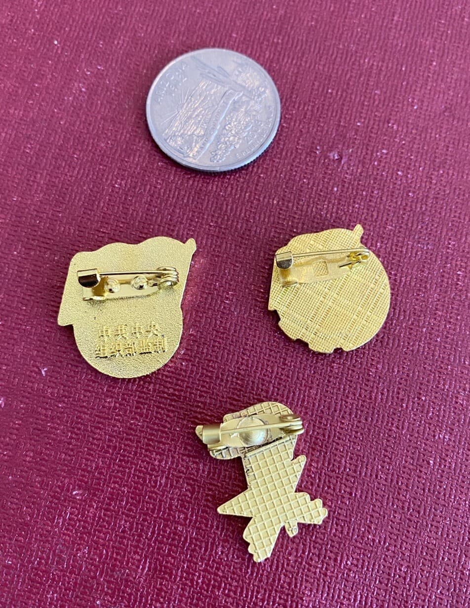 Set of All 3 Chinese Communist Party Branch - CCP,Youth,Pioneer Brooch Pin Badge 5