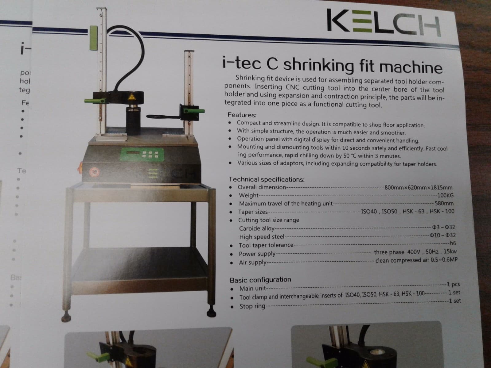 5 any inch sizes Shrink Fit CAT40 end mill holders Germany KELCH G2.5/25000RPM 4