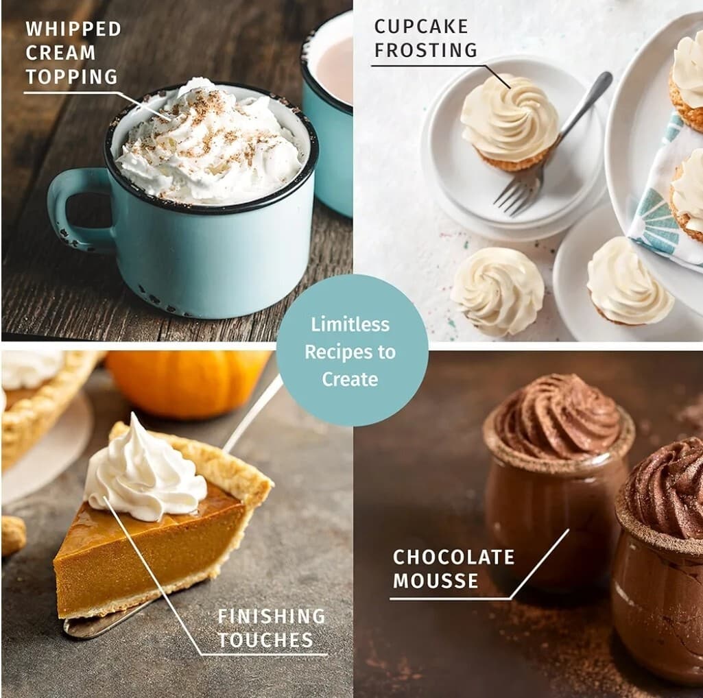 Otis Classic Stainless Steel Whipped Cream Dispenser 500ml New Sealed OCO1O 5