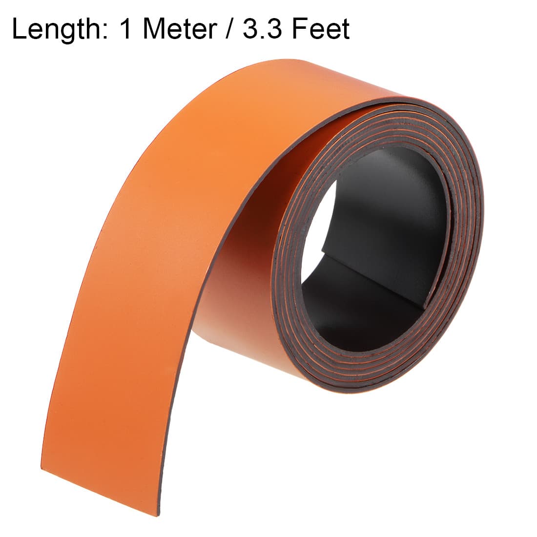 Dry Erase  Magnetic Strip 1 Inchx3.3 Feet Label Sticker Writable Orange 2