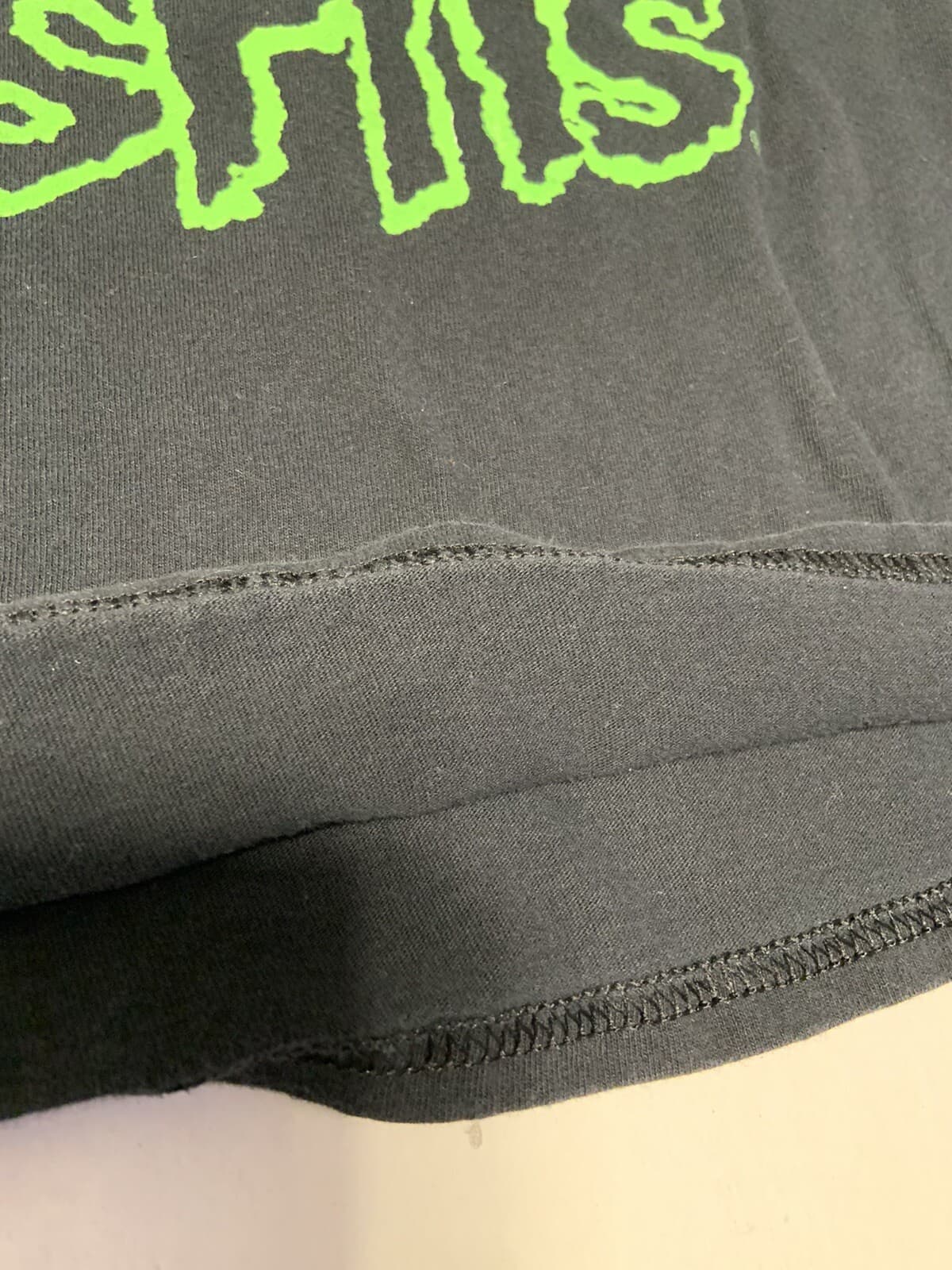 Misfits Long Sleeve Shirt XL Black Reaper Skeleton Playing Guitar 2021 USED READ 5