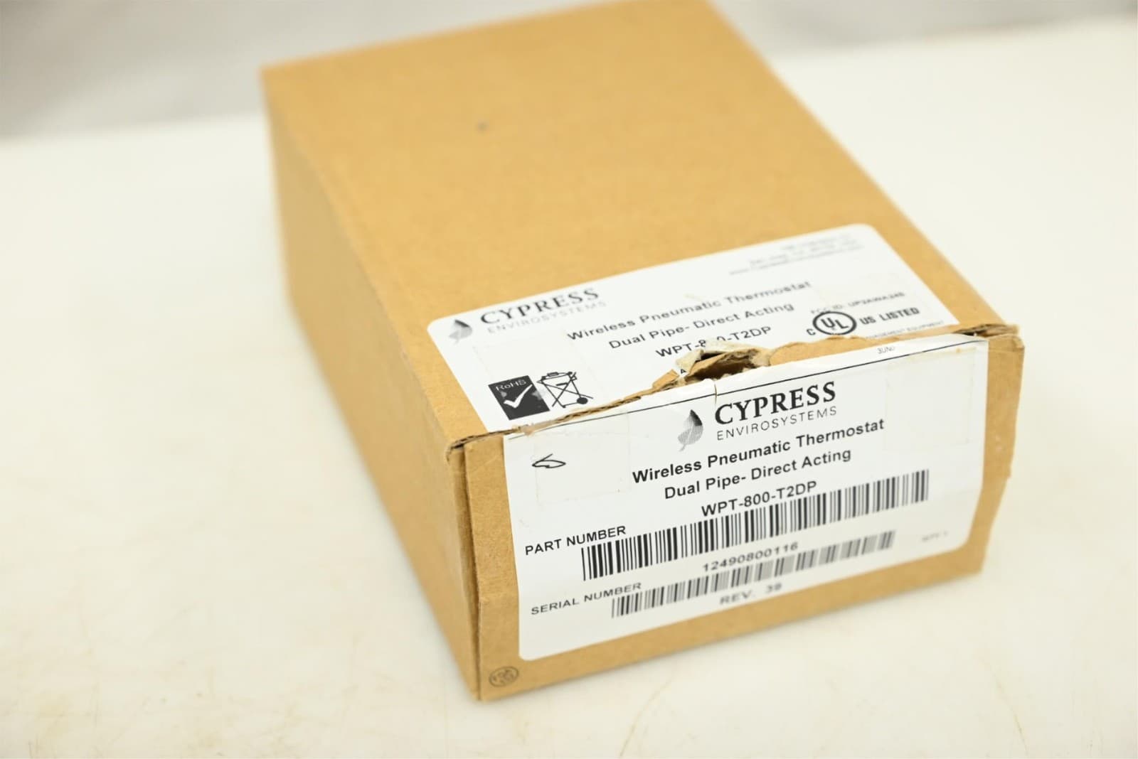 Cypress WPT-800-T2RP Wireless Pneumatic Thermostat Dual Pipe-Reverse Acting 2