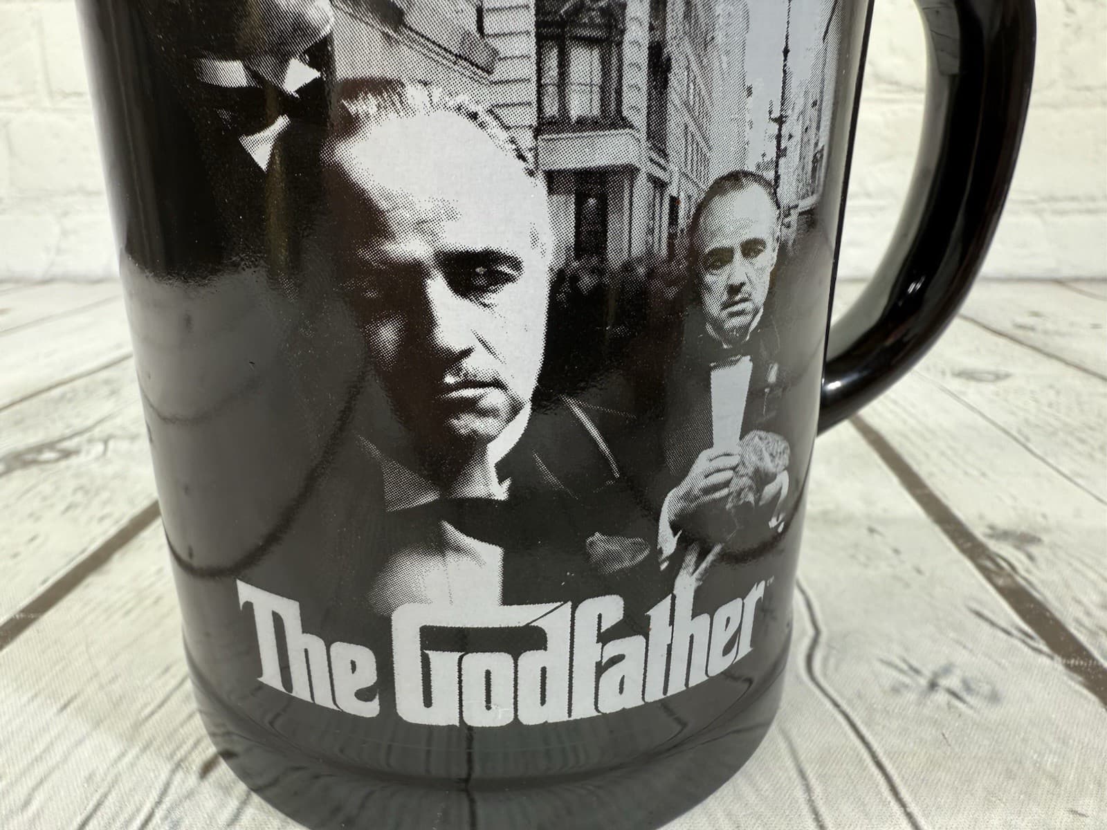 The Godfather Paramount Pictures 2012 Silver Buffalo Black Ceramic Mug Cup 4