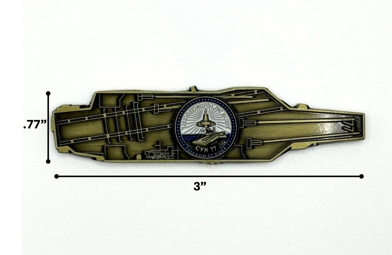 Nimitz Class Aircraft Carrier Challenge Coin Set - 10 U.S. Navy Coins 4