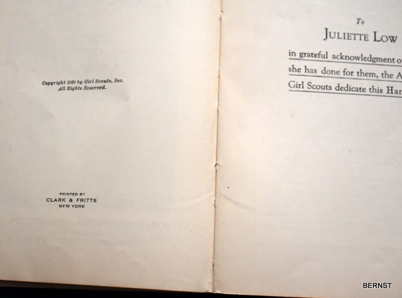 VINTAGE GIRL SCOUT HANDBOOK - SCOUTING FOR GIRLS 1920 - 1st EDITION 5