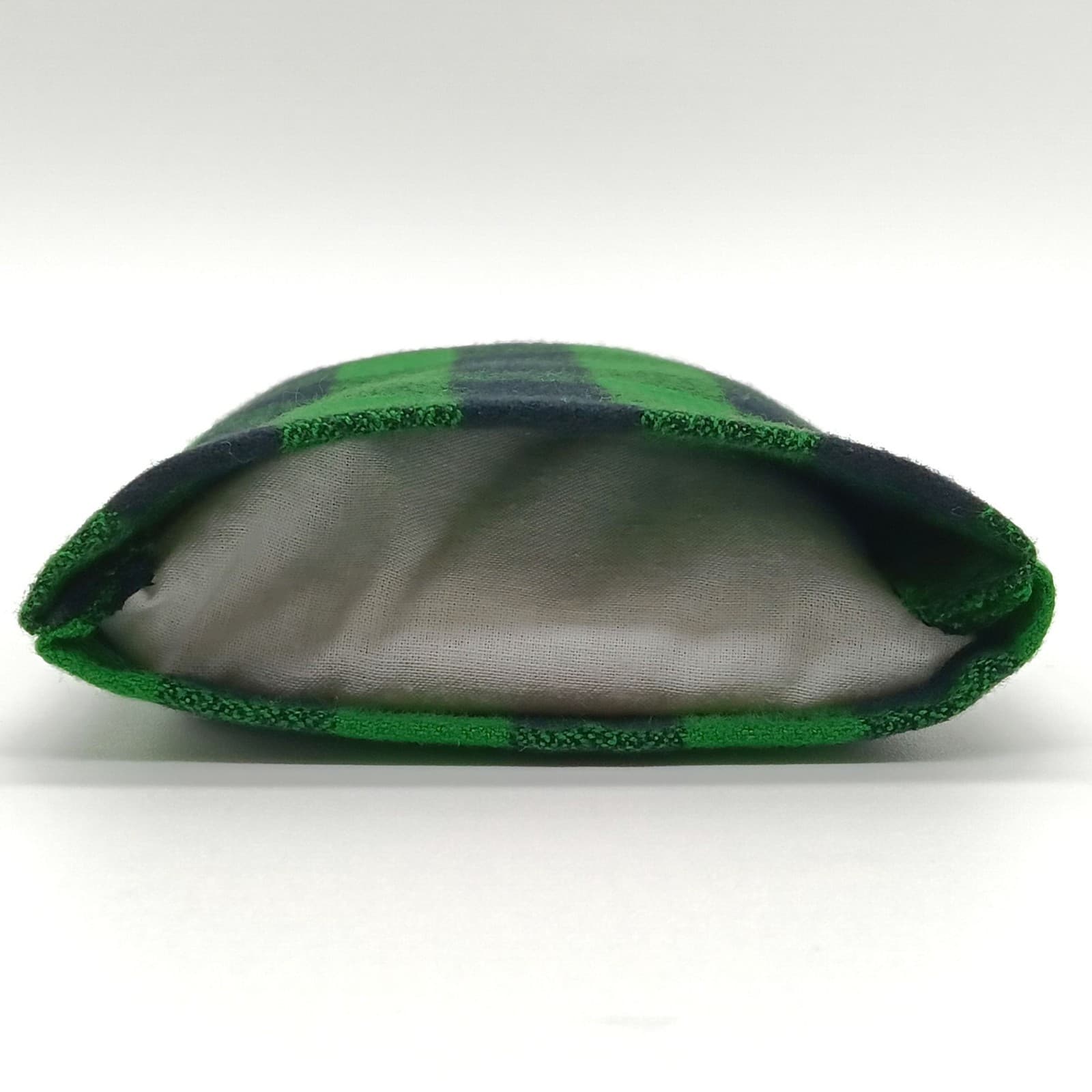 Microwavable Rice Heat Pack, Green & Black Plaid Flannel Hot Cold Therapy Pad 3