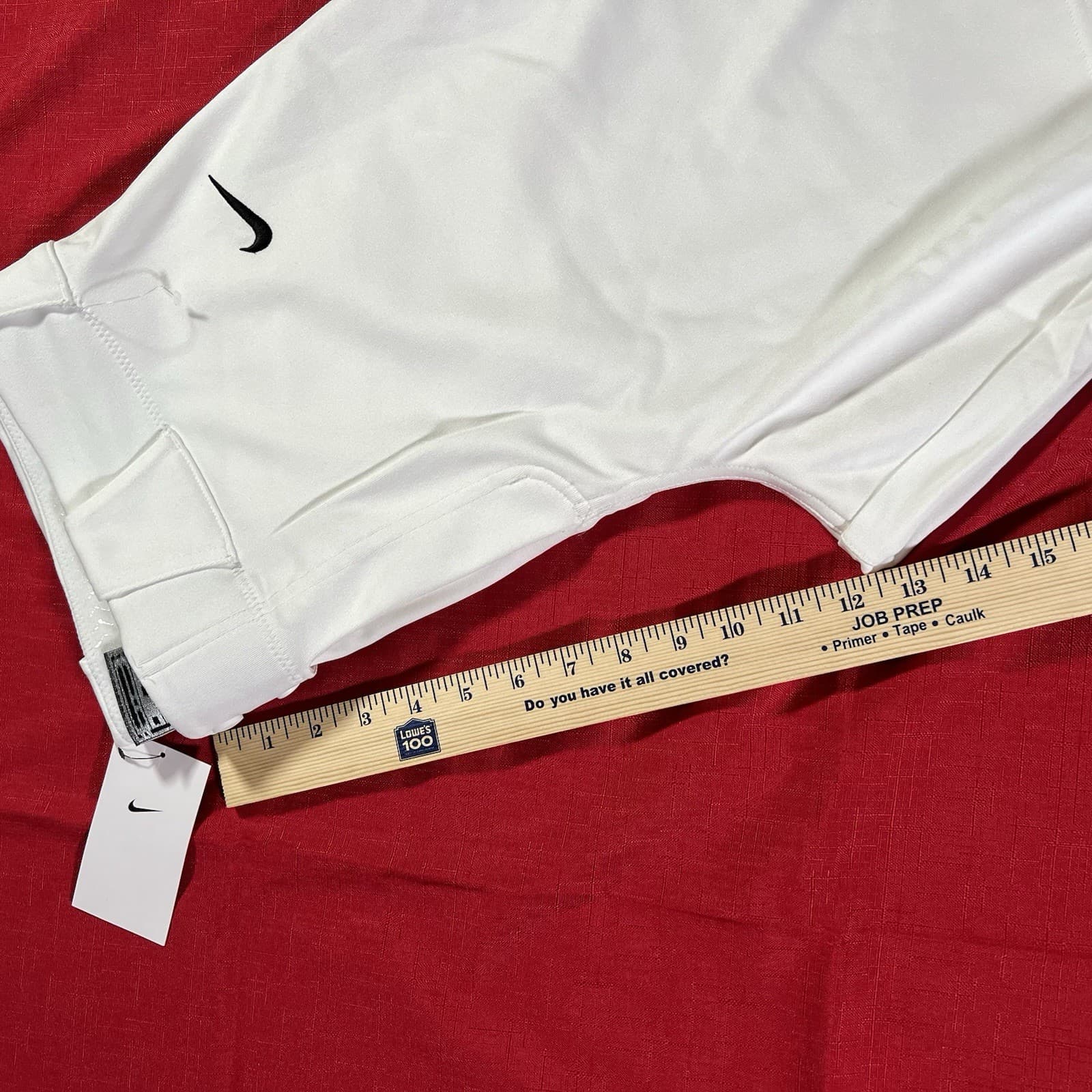 Nike Men's Team Engineered Baseball Pants White Size XL Extra Large 6