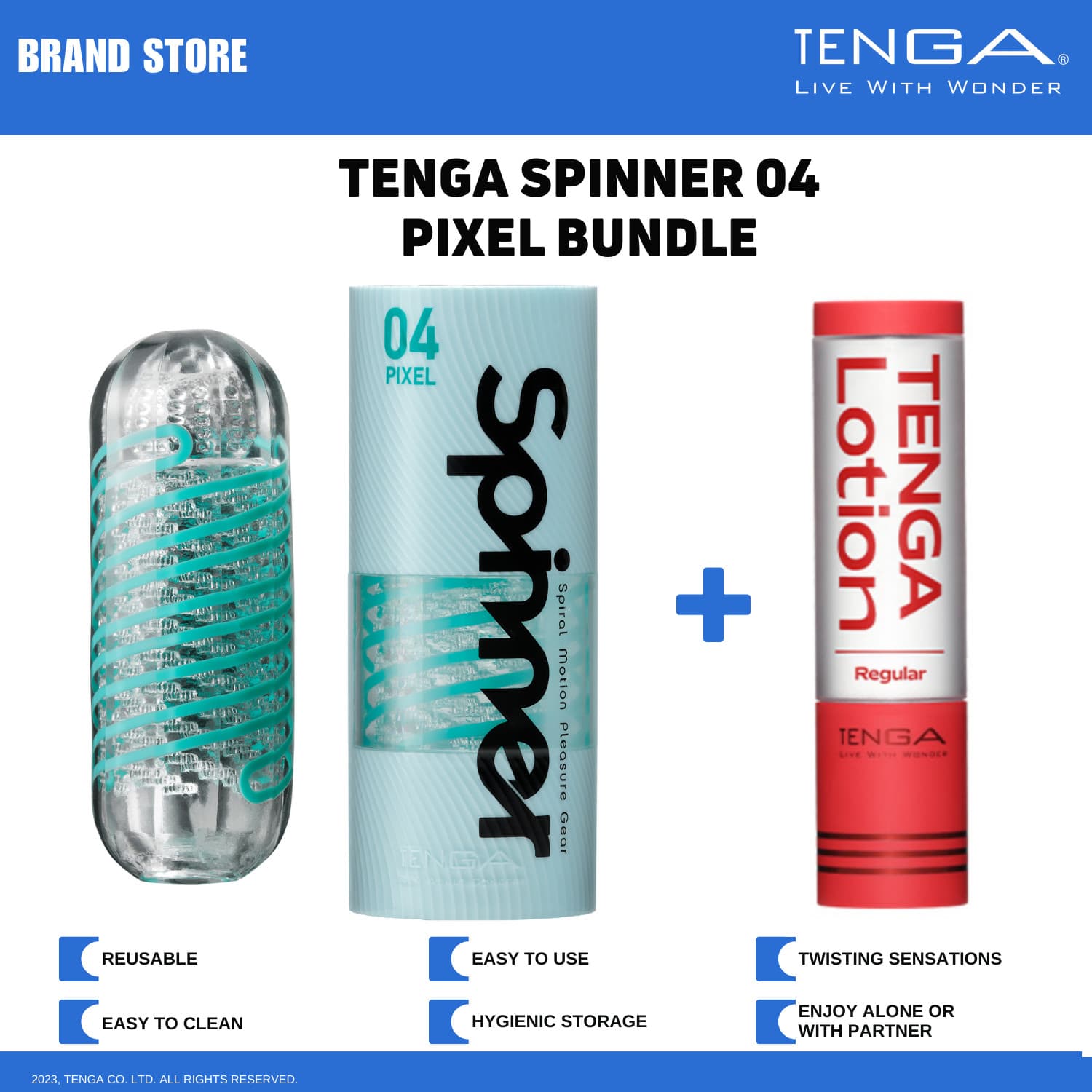 TENGA SPINNER Reusable Spiral-Motion Male Masturbator/Stroker Bundle NWT NIB 2