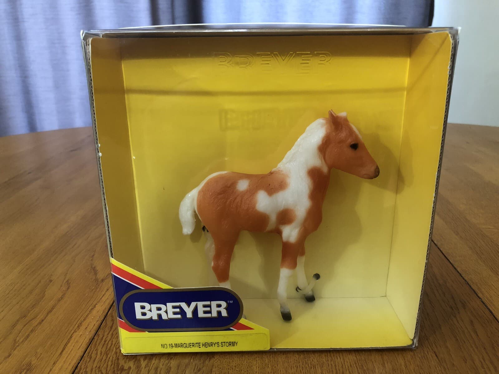 NEW IN PACKAGE BREYER RETIRED HORSE 1990 #19 MARGUERITE HENRY’S STORMY