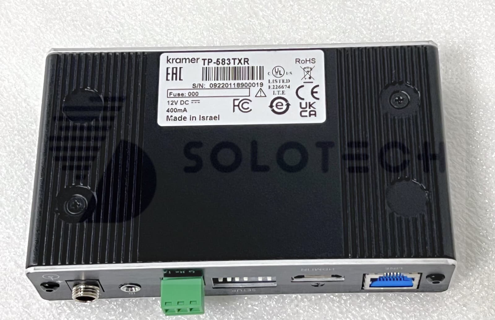 KRAMER TP-583TXR, 4K60 4:4:4 HDMI RS232/IR Extended−Reach HDBT Transmitter #P53m 5