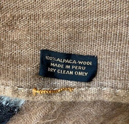 IMPORTED PERUVIAN 100% Alpaca Wool Blanekt/Wall Hanging 76"x86" 5