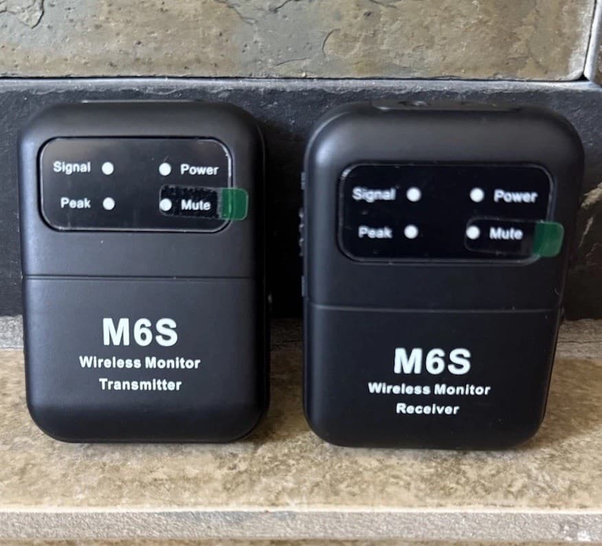 Keten Wireless in Ear Monitor System, 2.4G Automatic Pairing IEM System Black 