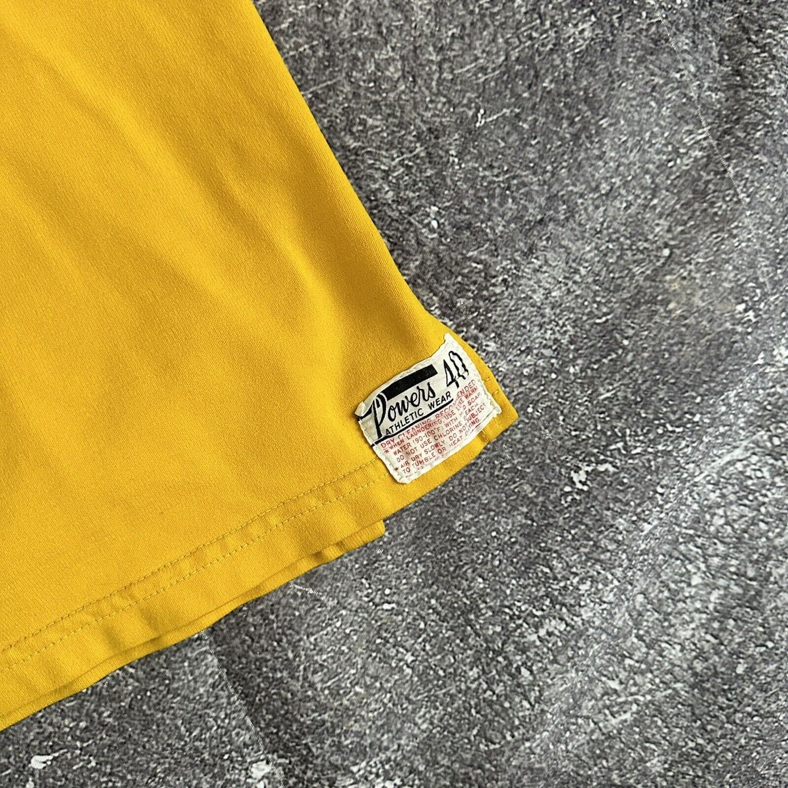 Men's Vintage 50's Powers Iowa Hawkeyes Game Worn Used Football Jersey Sz 40 60s 2