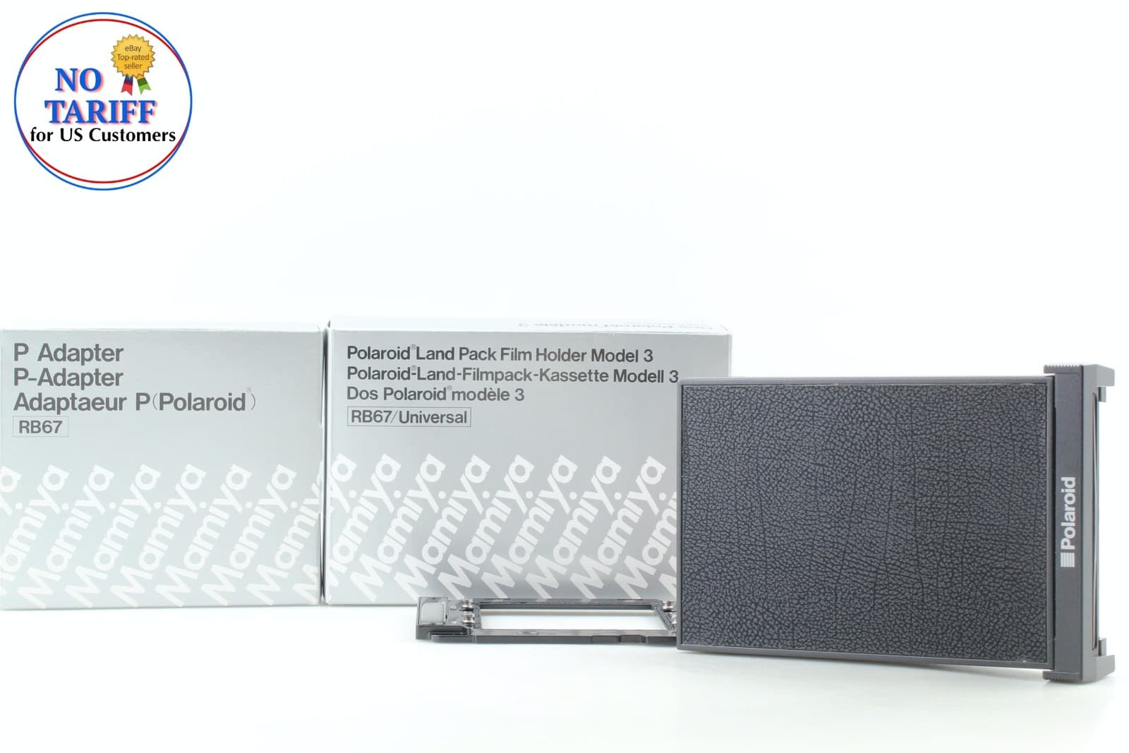 [Unused in Box] Mamiya Polaroid Film Back For RB67 Pro S SD + P Adapter JAPAN