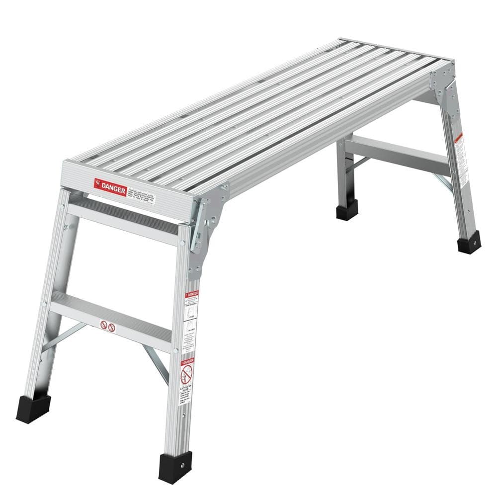 Work Platform Aluminum Step Ladder Drywall Safe ANSI Approved of Capacity 225 LB