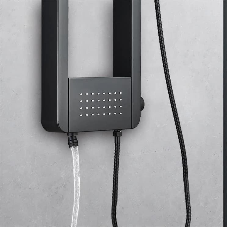 Stainless Steel Shower Panel SP-8117MB H48" x D(panel)3.3"D Sh-head 24" x W 10" 3