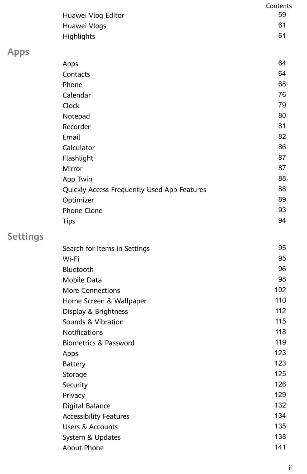 Huawei P20 Cell Phone USER GUIDE OWNER'S MANUAL 4