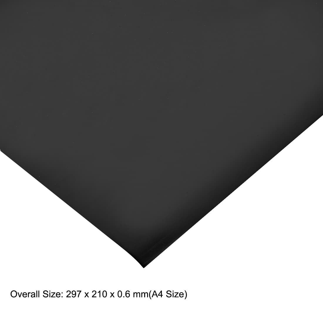 A4 Plain Magnet Sheets for Crafts or Applying Adhesive Items 24 Mil Black 2