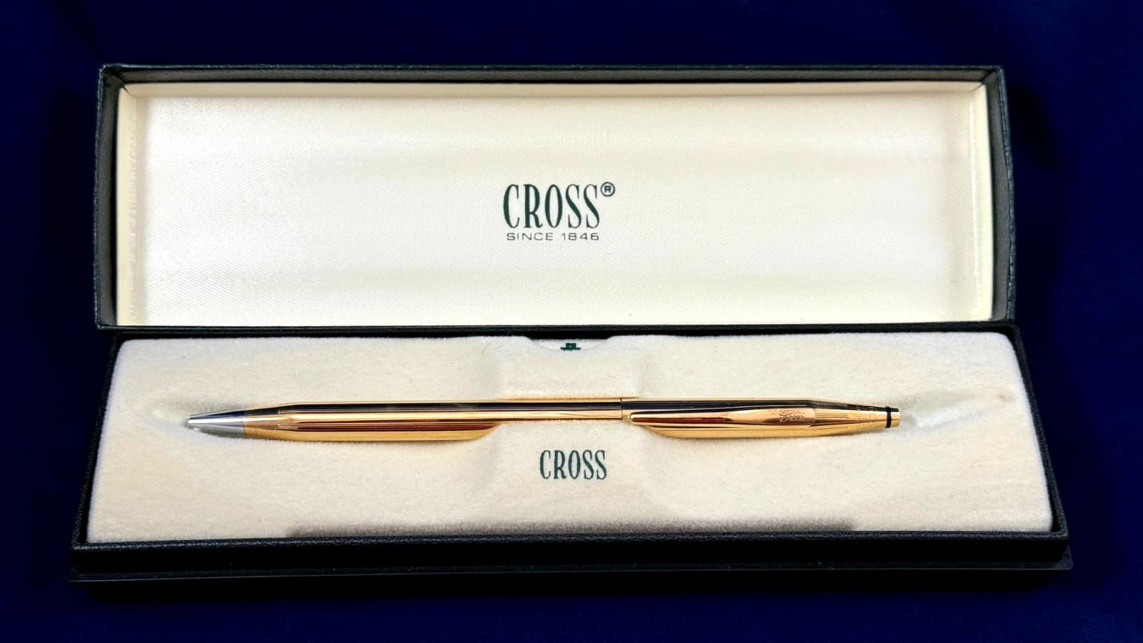 CROSS CLASSIC CENTURY 18K GOLD FILLED BALLPOINT PEN #2802 -MADE IN THE USA-