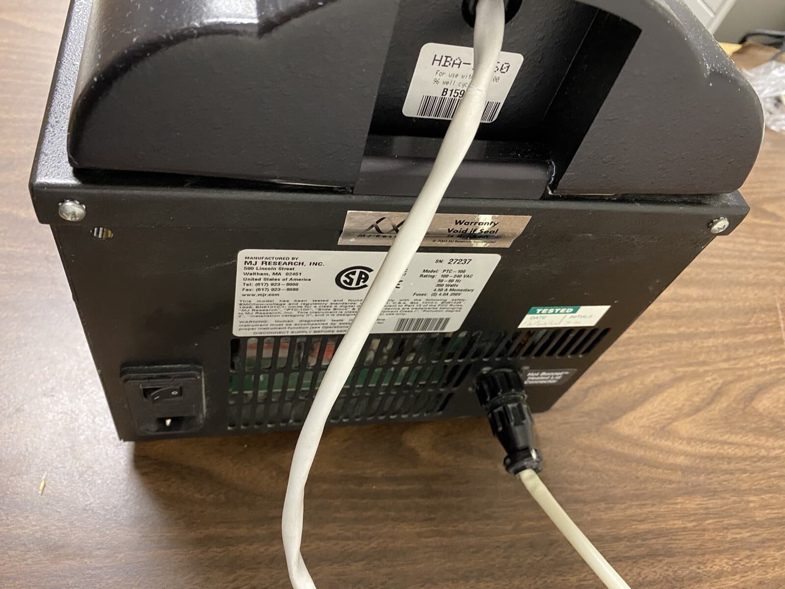 MJ Research PTC-100 Peltier Thermal Cycler - Black 4