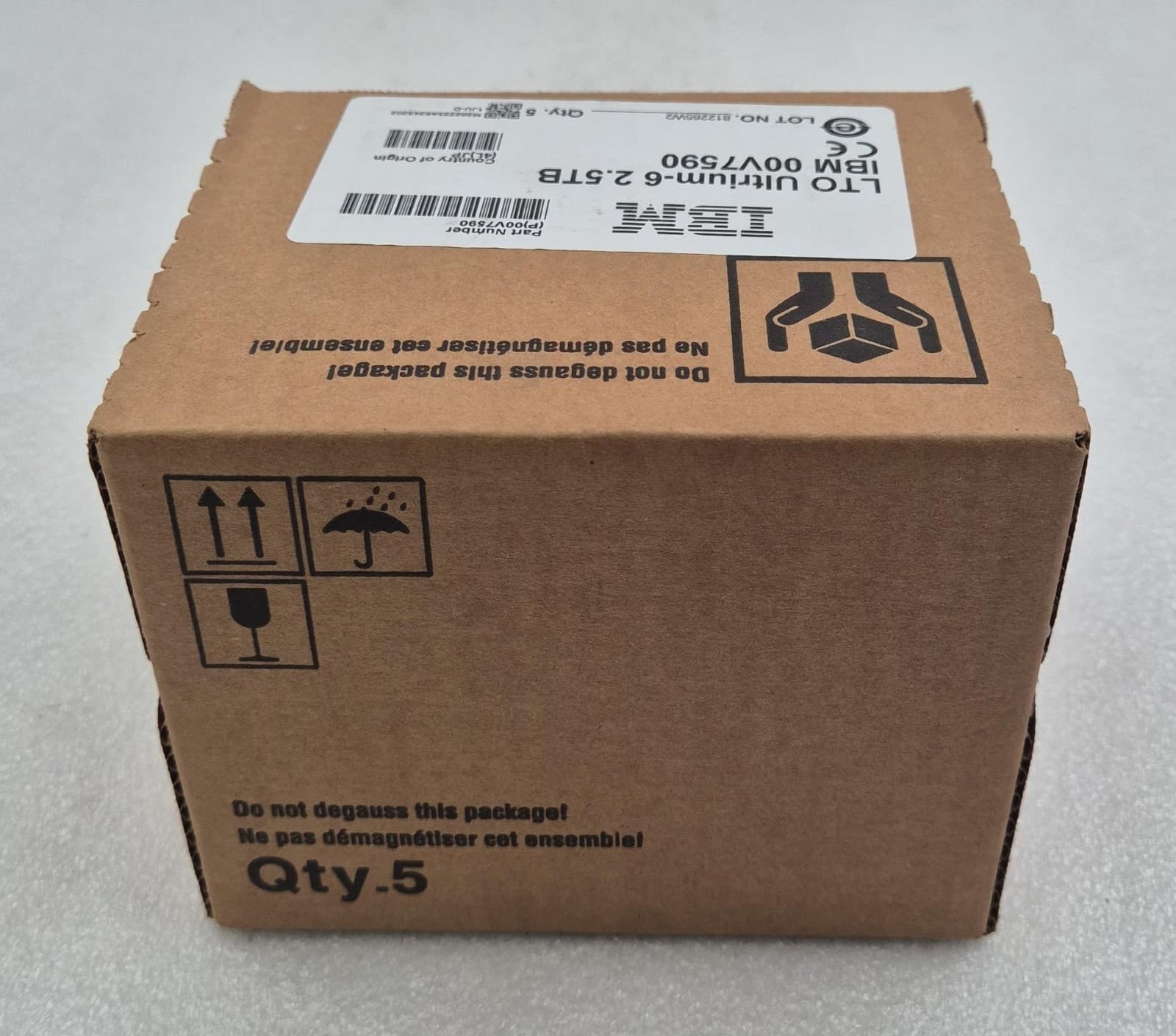 [LOT 5] *NEW* IBM LTO Ultrium-6 2.5TB 00V7590 TAPE CARTRIDGE DATA STORAGE BACKUP 5