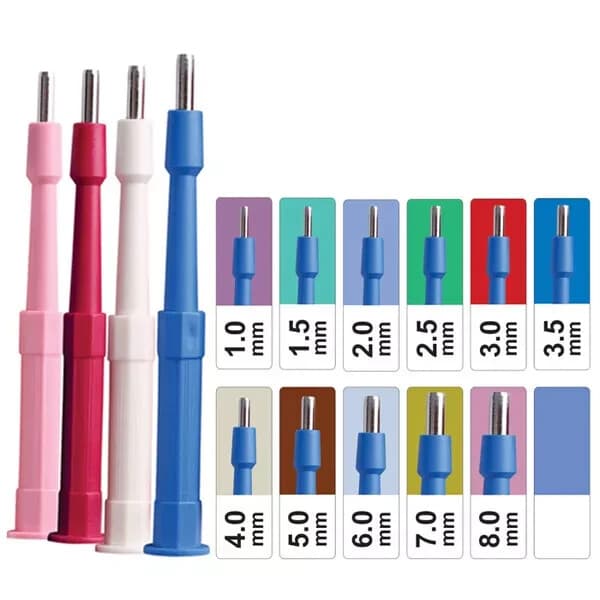 Disposable Sterile Micro Dermal Body Piercing Biopsy Punches Tools Set Of 50 Pcs 2