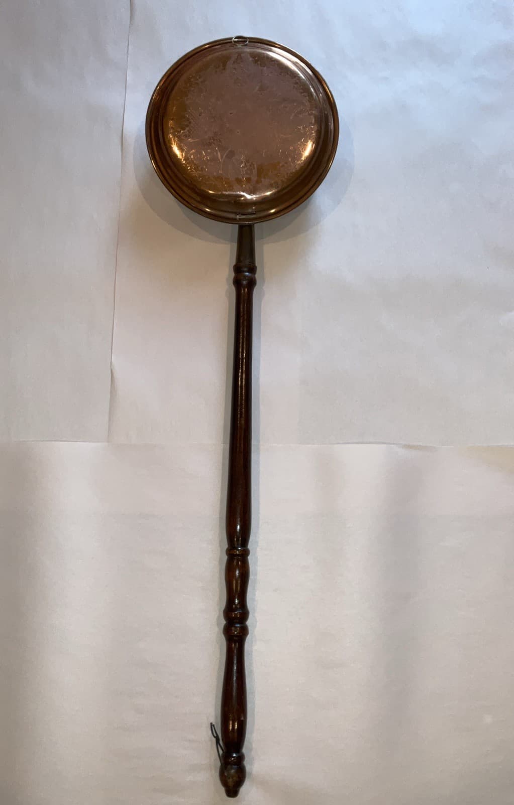 Vintage Large Copper Farmhouse Vintage Bed Warmer, Signed Webaware England 40”