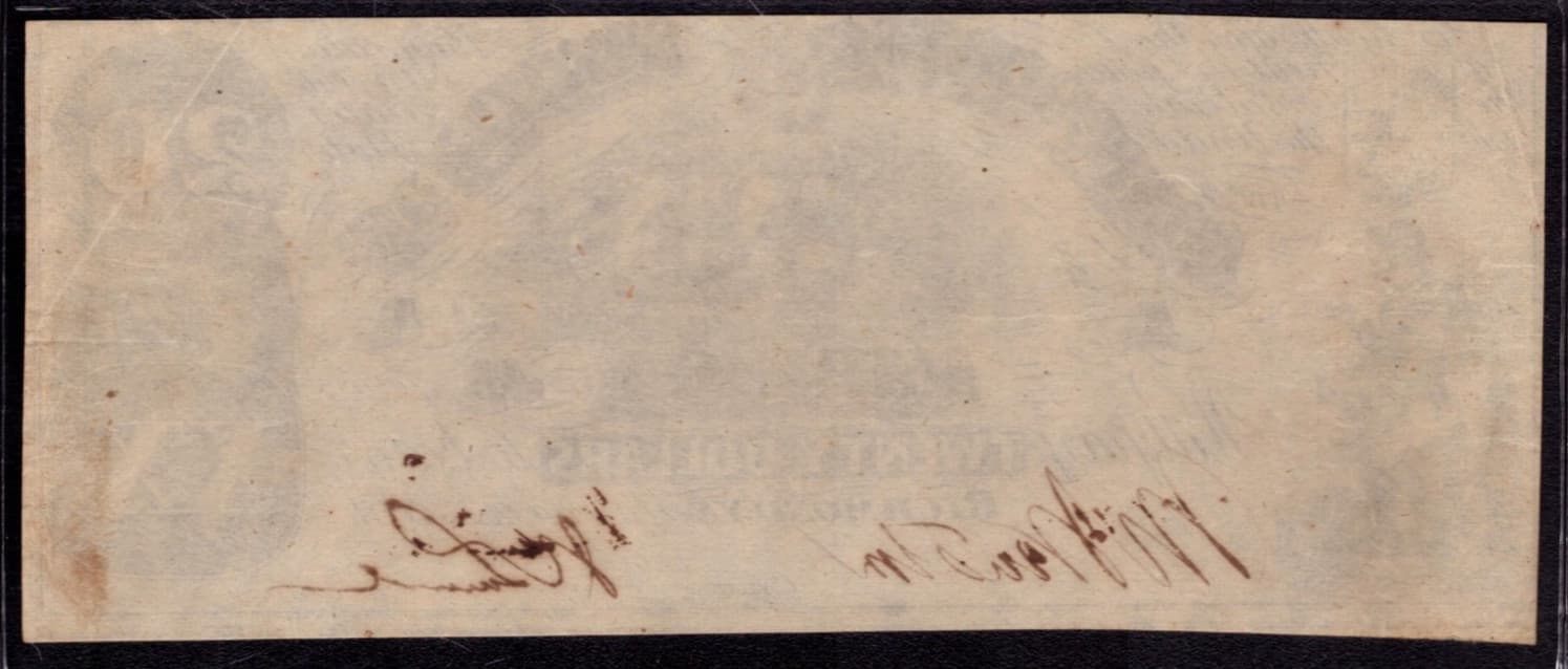 1861 $20 CONFEDERATE STATES OF AMERICA NOTE T-18 PF-27 PCGS B CHOICE XF EF 45 4