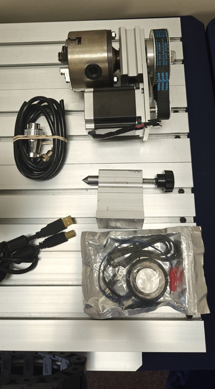 CNC 6040Z Desktop Engraving Milling Machine 4 Axis Metal Router 1500W Spindle 3