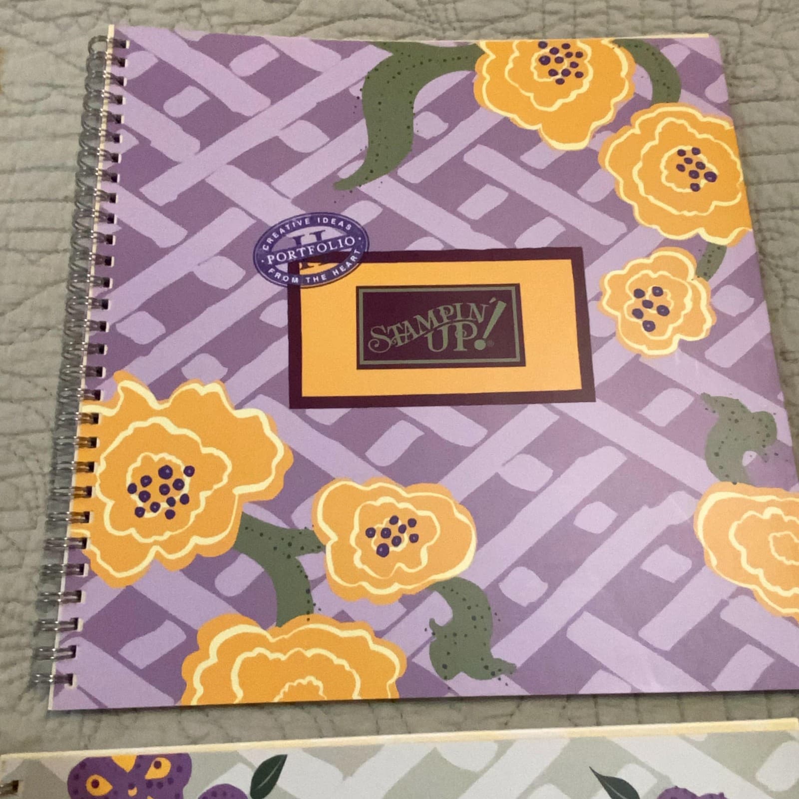 Vintage Stampin' Up! Portfolio II Book Lot of 4 Scrapbook Ideas 1999-2001 Set 5