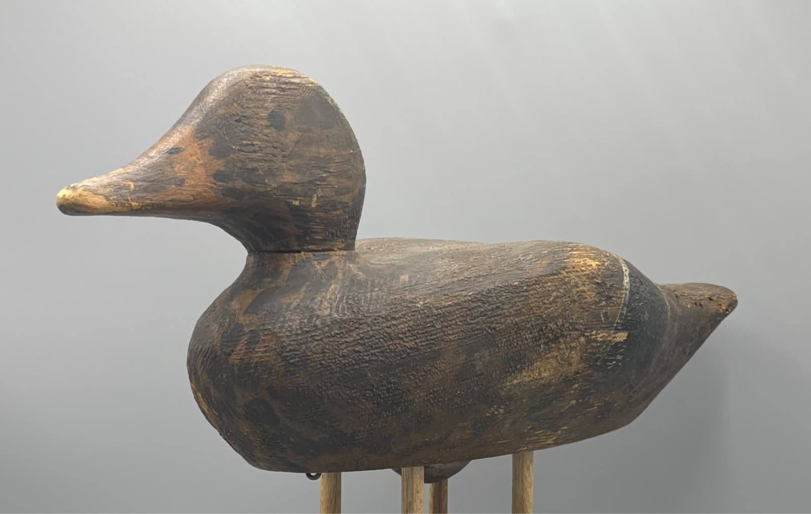 *RARE* CIRCA 1890 DODGE FACTORY MALLARD HEN VINTAGE ANTIQUE WOODEN DUCK DECOY 6