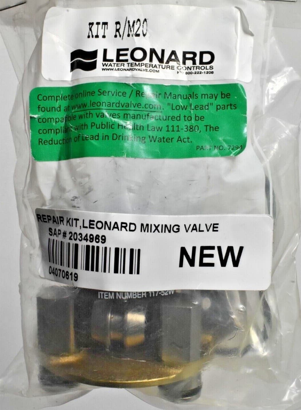 Leonard R/M20 Water Mixing Valve Repair Kit New 2
