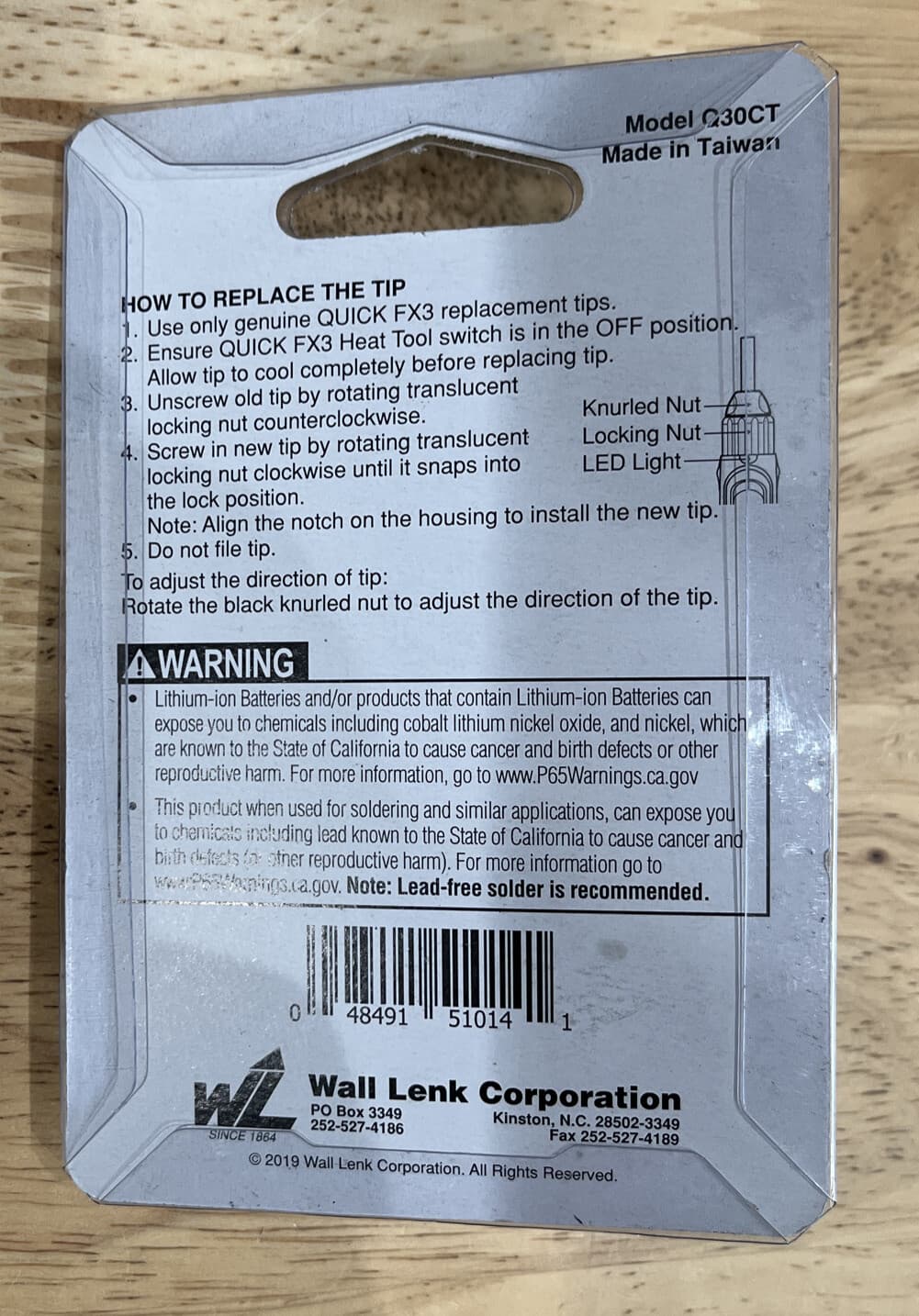 Lenk Quick FX3 Heat Tools Chisel Soldering Tip Q30CT 2