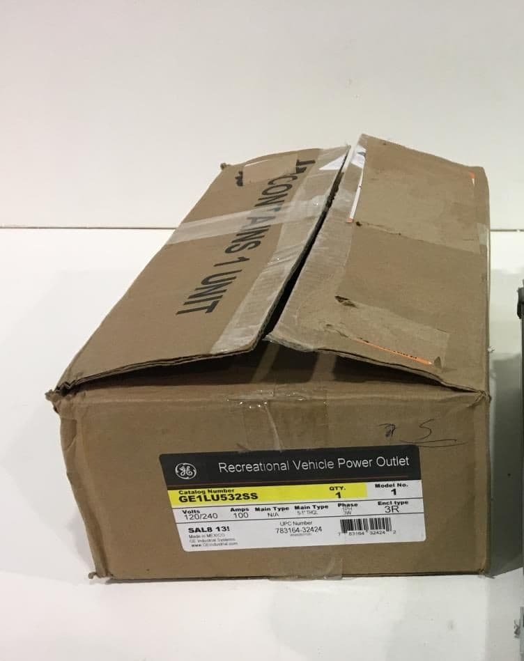 GE GE1LU532SS 50 and 30 Amp RV Receptacles and a 20 Amp GFCI Receptacle New 4