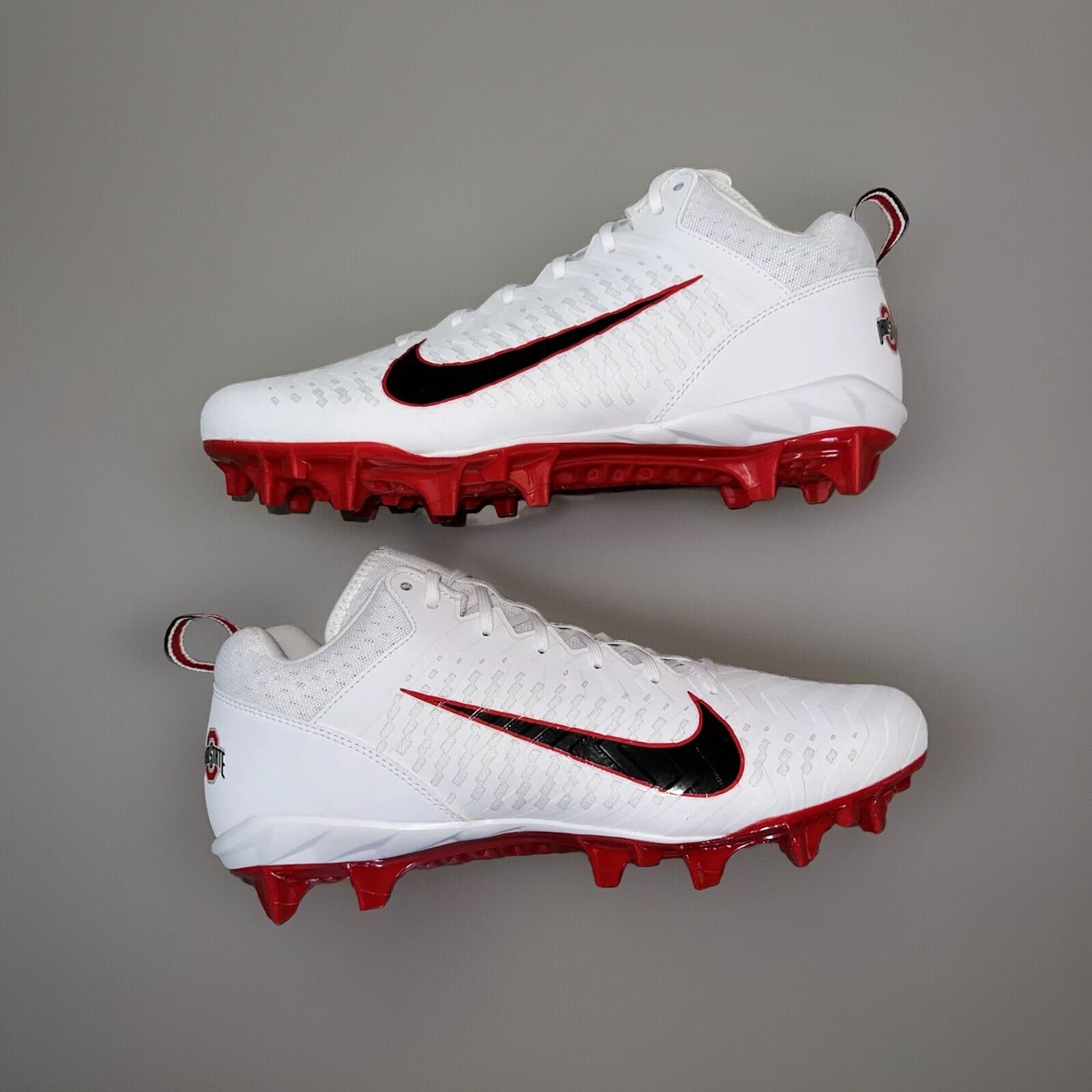 Nike Alpha Menace Pro 2 Low Football Cleats Ohio State White DO6374-105 Sz 16 4