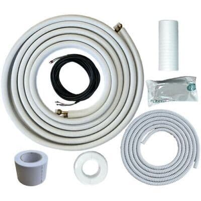 Extra Insulated ARMBRIDGE 1/4"-3/8" Mini Split Kit 16ft/25ft/50ft for 6k-9k BTU 2