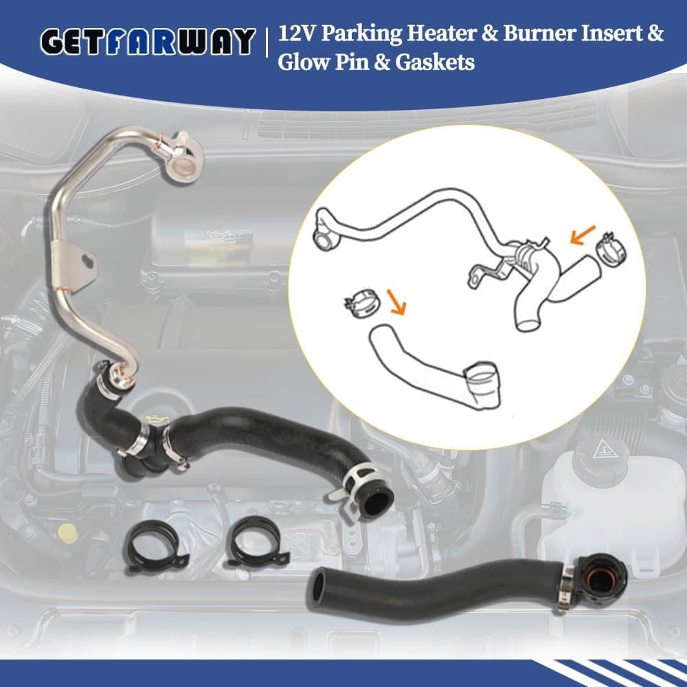 Turbo Coolant & Expansion Tank Hose 11537645832 11537600674 Compatible with MINI 6