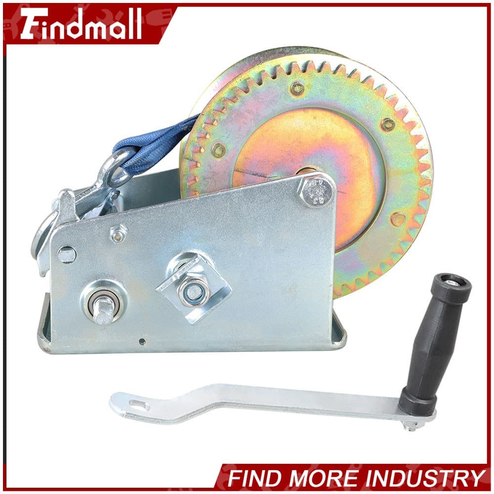 Findmall 3500 lbs Hand Winch & Boat Trailer Crank Winch With 10 m Strap Winch 5