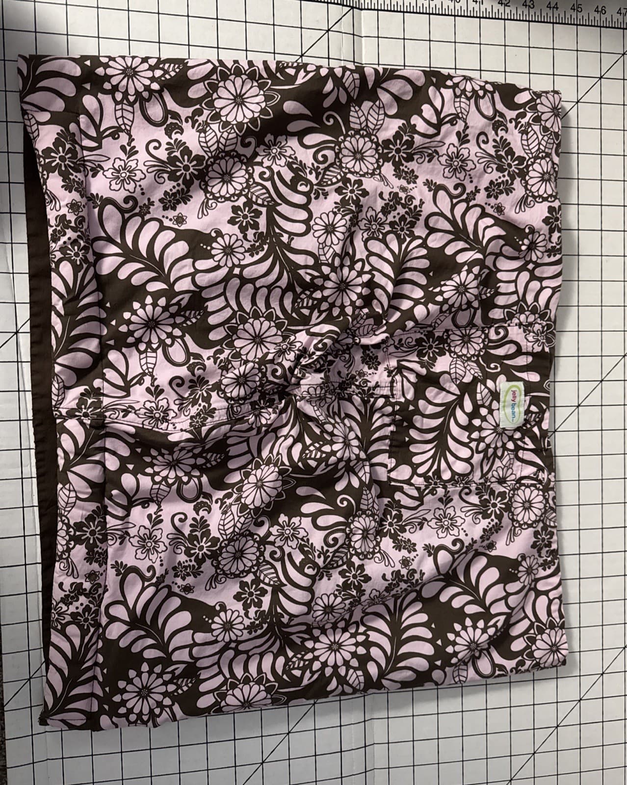 Munchkin Jelly Bean Pink Brown Floral Design Baby Reversible Sling 2