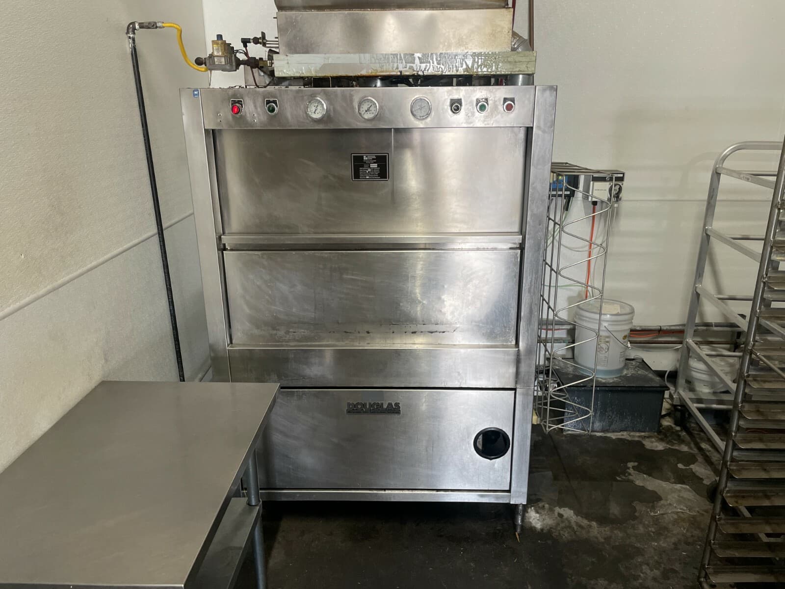 Used Douglas Machine Pan washer Model SD-12 Gas