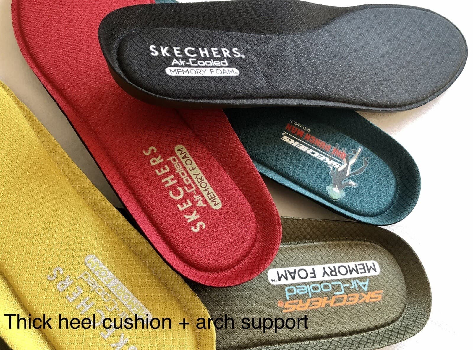 SKECHERS MEMORY FOAM AIR COOLED INSOLES FOOTBED INSERTS US MENS /WOMENS 5-14 6