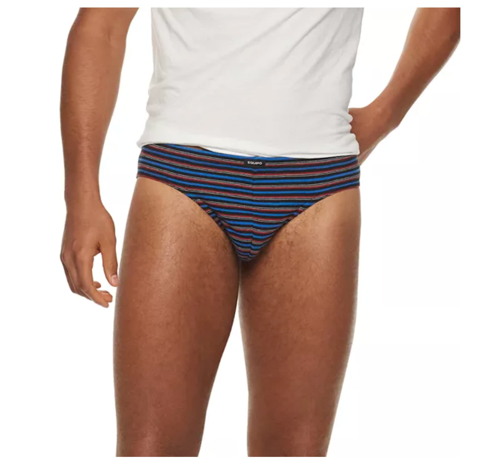 Men's Equipo 5-Pack Bikini Briefs (Red-Black) No Fly Premium Cotton Underwear 3