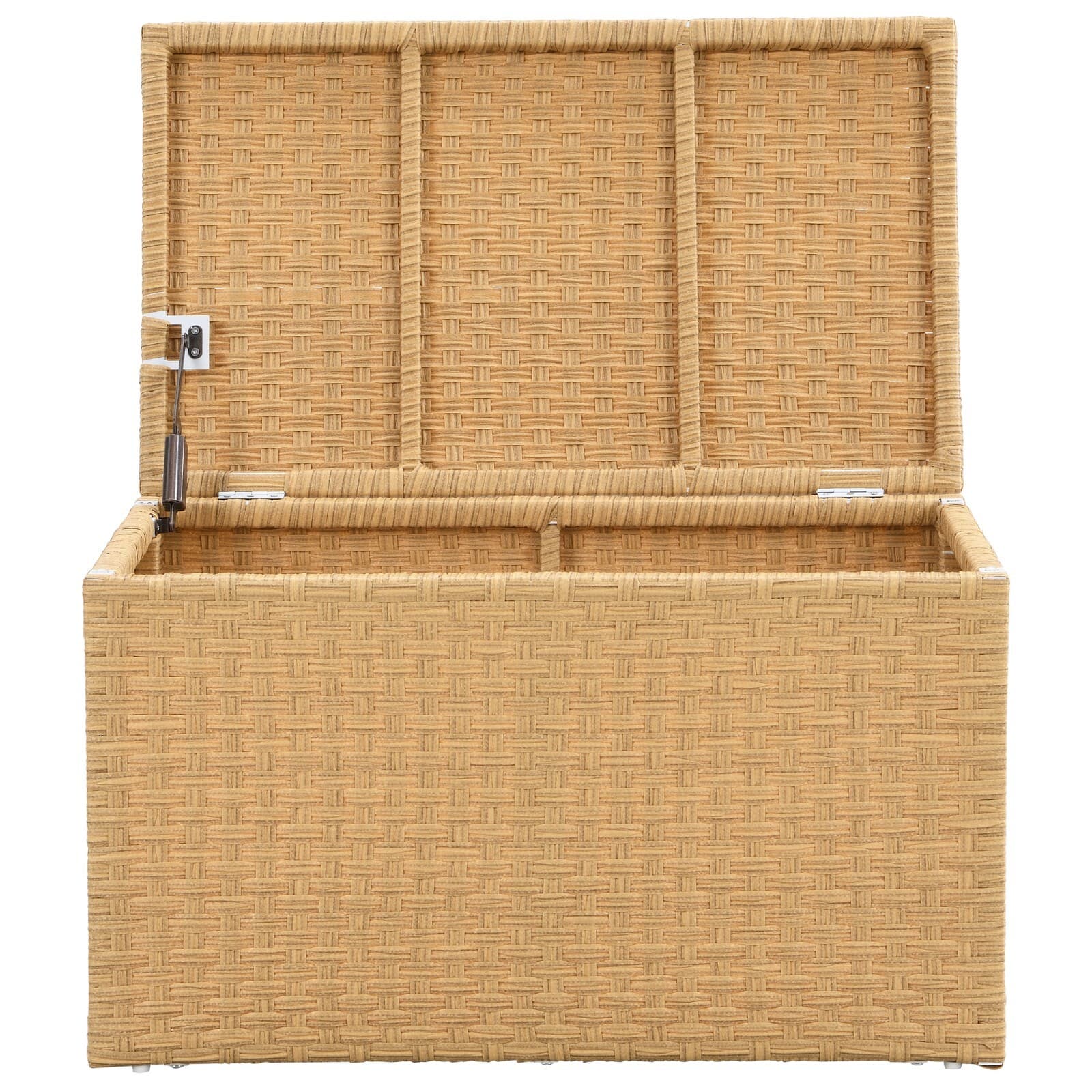 Heavy-Duty Weaved Plastic Sheet Storage Trunk, Natural (Yellowish) Collectible 5