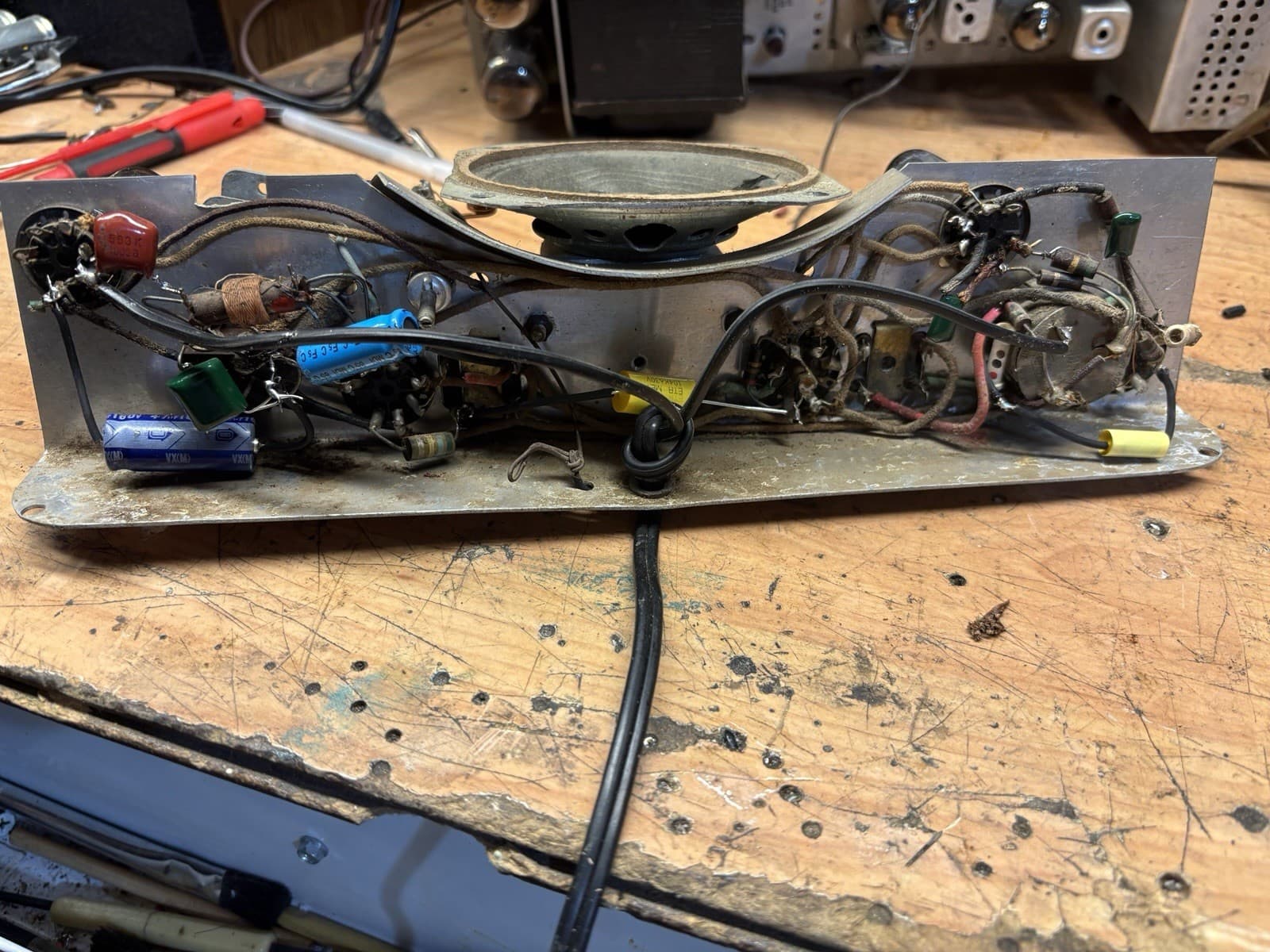 Abbotwares Standing Horse and Saddle Radio Bronze & Copper Vintage 1940's  Z477 6