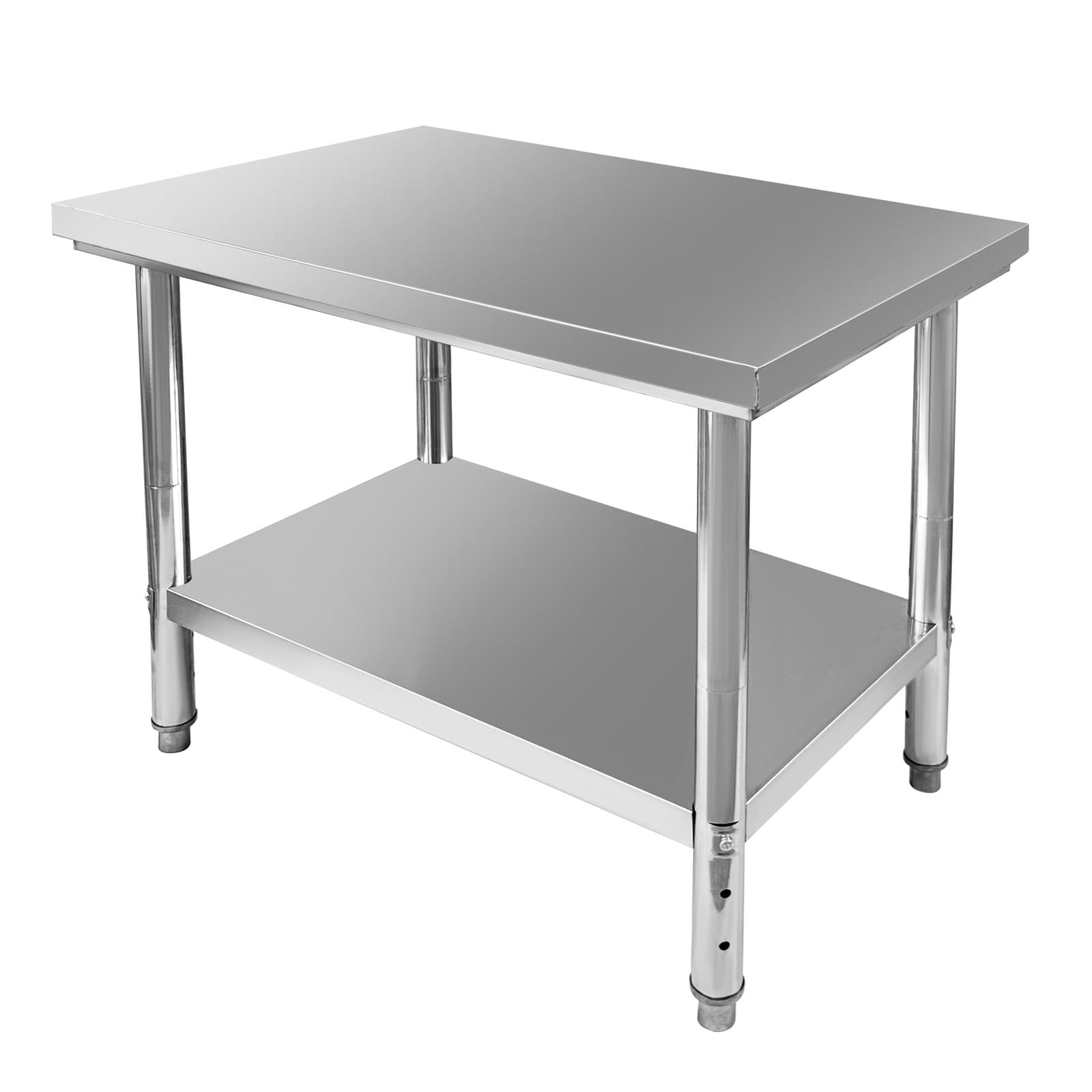 Stainless Steel Commercial Kitchen Prep &  Metal Work Table 23.6"x 23.6"x 31.5" 5