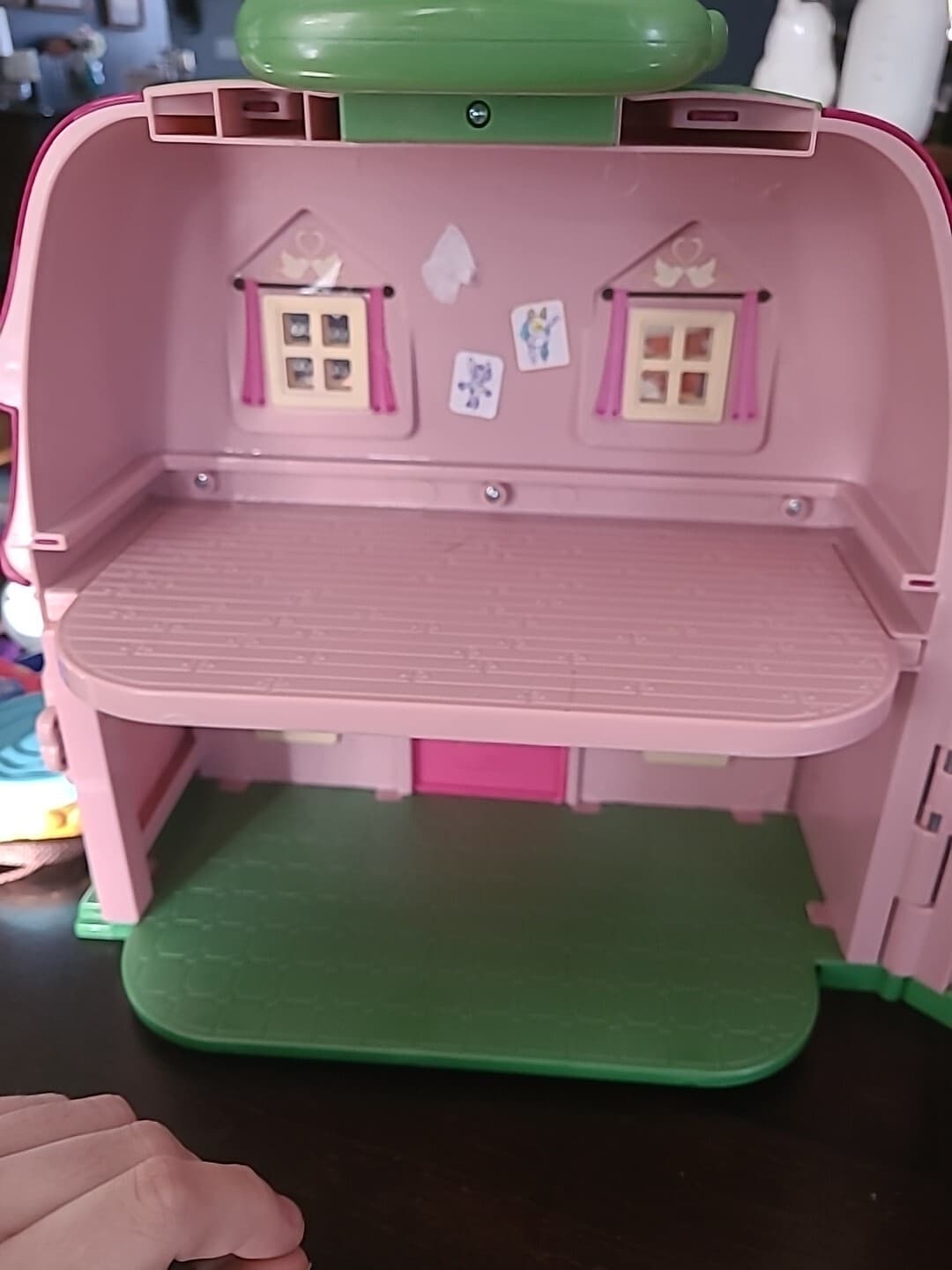 Li'l Woodzeez Countryside Cottage Pink Flower Fairy Doll House 2