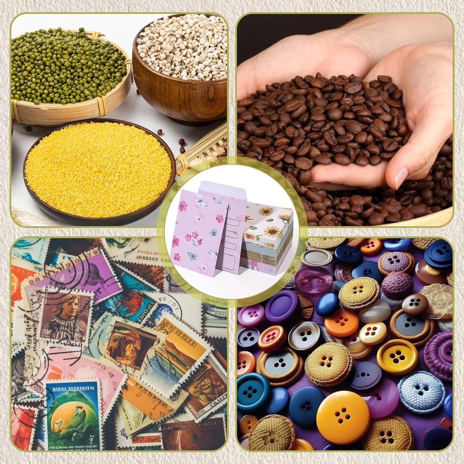 160 Pcs Seed Envelopes Self Sealing Seed Packets 3.15 x 4.72 Inch Seed Saving 5