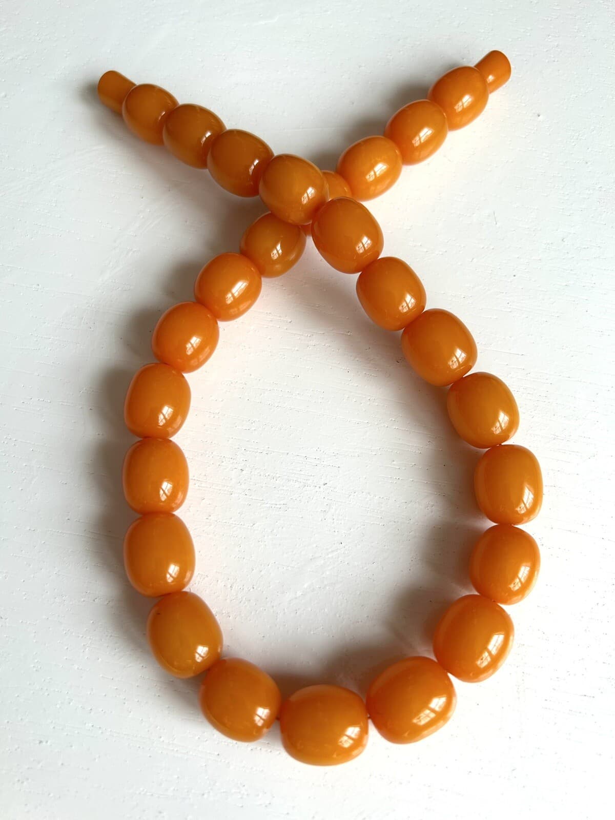 Vintage style  Amber  Resin beads handmade Necklace from Nepal. 3