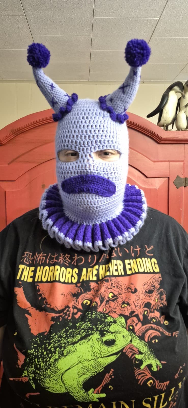 Oddly Hooked Artisan Made Balaclava Ski Mask Festival Concert Wear Punk Clown 6